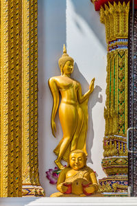 Close-up of statue in temple