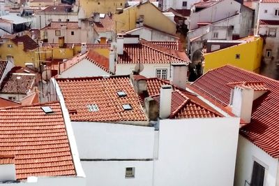 Residential buildings in town