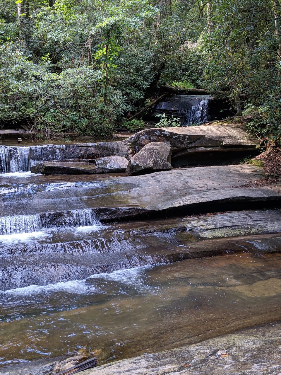 VIEW OF RIVER FLOWING THROUGH ROCKS