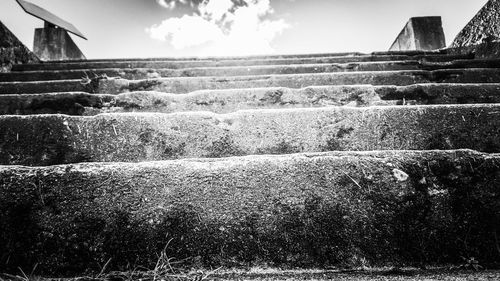 Built structures against the sky