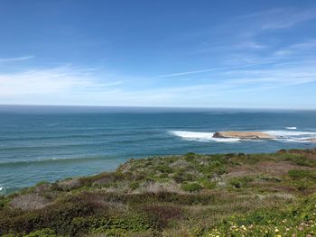 Scenic view of sea against sky