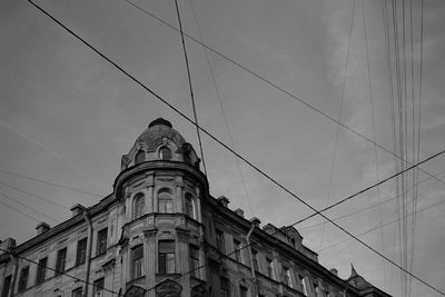 Low angle view of historic building against sky