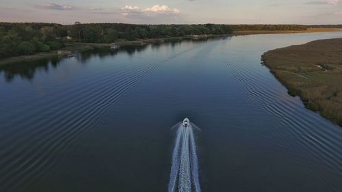 Boat on river