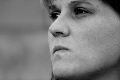 Close-up of young woman