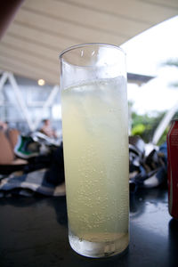 Close-up of drink on table