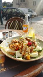 Close-up of food in plate