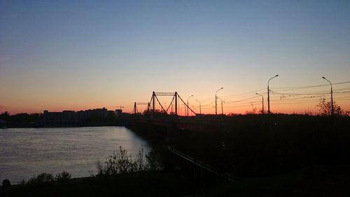 Cranes at sunset