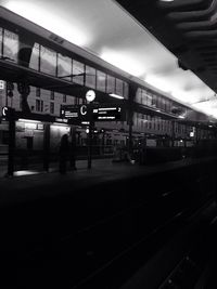 Train at railroad station platform