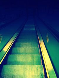 View of escalator