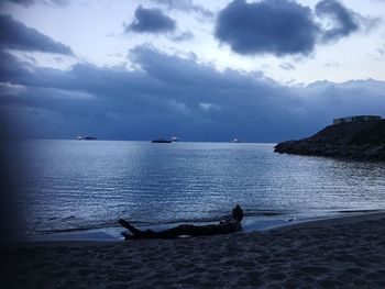 Scenic view of sea against sky