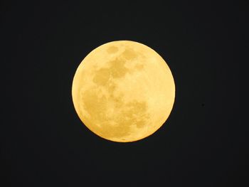 Low angle view of moon in sky