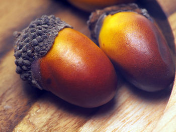 Close-up of oranges on table