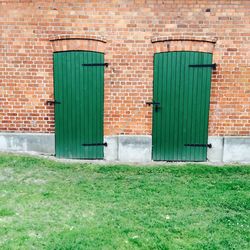 View of brick wall