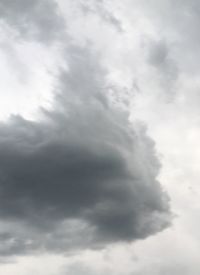 Low angle view of cloudy sky