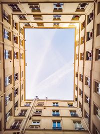 Low angle view of buildings against sky