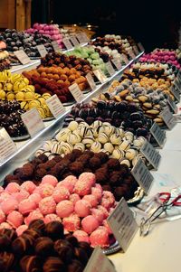 Full frame shot of market stall for sale