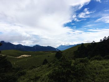 Scenic view of landscape against sky