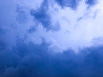 Low angle view of clouds in sky