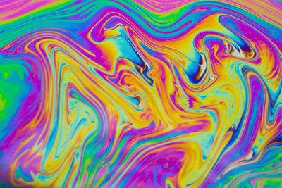 Full frame shot of multi colored water