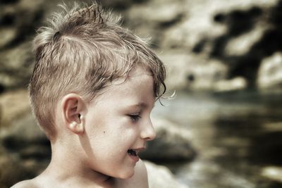 Close-up of boy