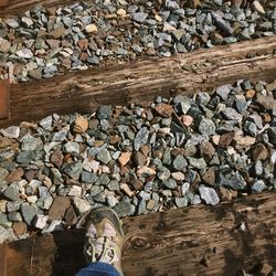 Pebbles on rocks