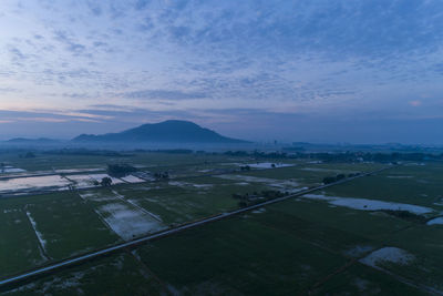 Scenic view of landscape against sky