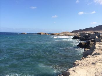 Scenic view of sea against sky