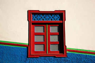 Close-up of closed door