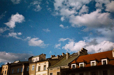 Exterior of houses against sky