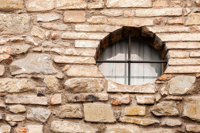 Stone wall of old building