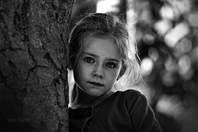Close-up portrait of girl