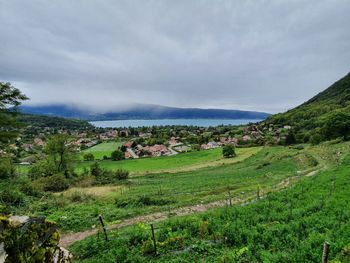 Scenic view of landscape against sky