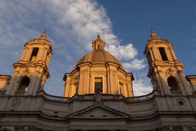 Low angle view of building against sky