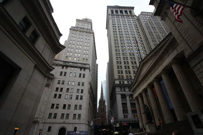 Low angle view of buildings against sky