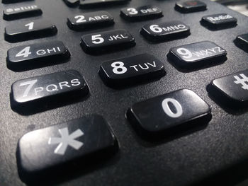 Close-up of computer keyboard