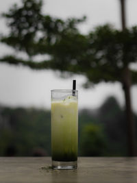 Close-up of drink on table