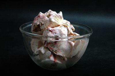 Close-up of ice cream in glass