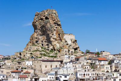 Low angle view of buildings against sky