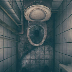 Interior of abandoned building