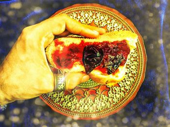 Close-up of cropped object