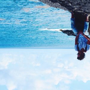 Tourists enjoying at beach