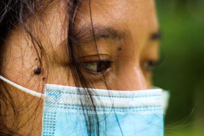 Close-up portrait of a woman