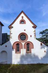 Low angle view of church against sky