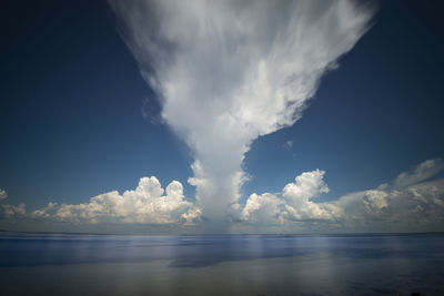 Storm clouds roll through st. petersburg, florida over the gulf
