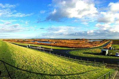 Scenic view of landscape against sky