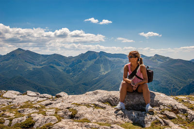 Man standing on mountain