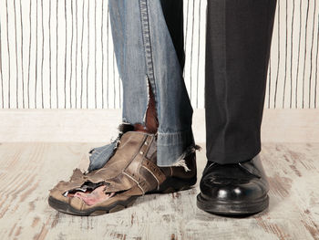 Low section of woman standing on floor