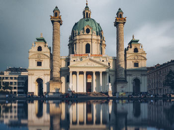 View of cathedral against sky in city