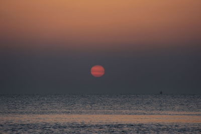 The sunrise over the sea at the senigallia roundabout is always beautiful to see