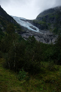 Scenic view of landscape and mountains